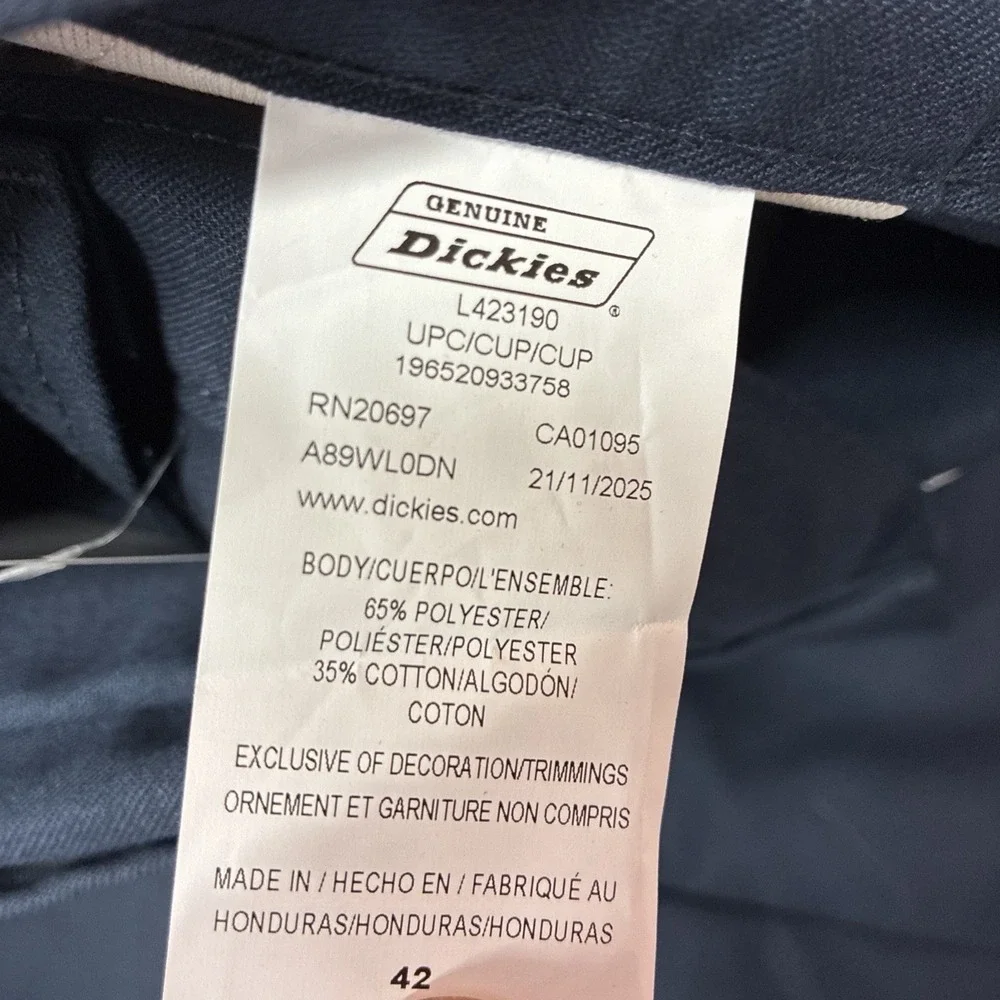 Dickies Essential Work Shorts Men's Size 42 Blue Flex Relaxed Fit 13